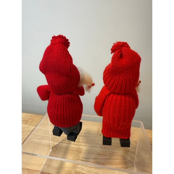 Pair of Ljungstroms Of Sweden Tomte Wooden Figures Christmas Holiday JL - Picture 9 of 13